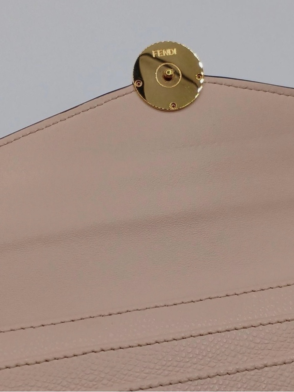 FENDI authentic pink nude leather long Continental wallet - Picture 3 of 11
